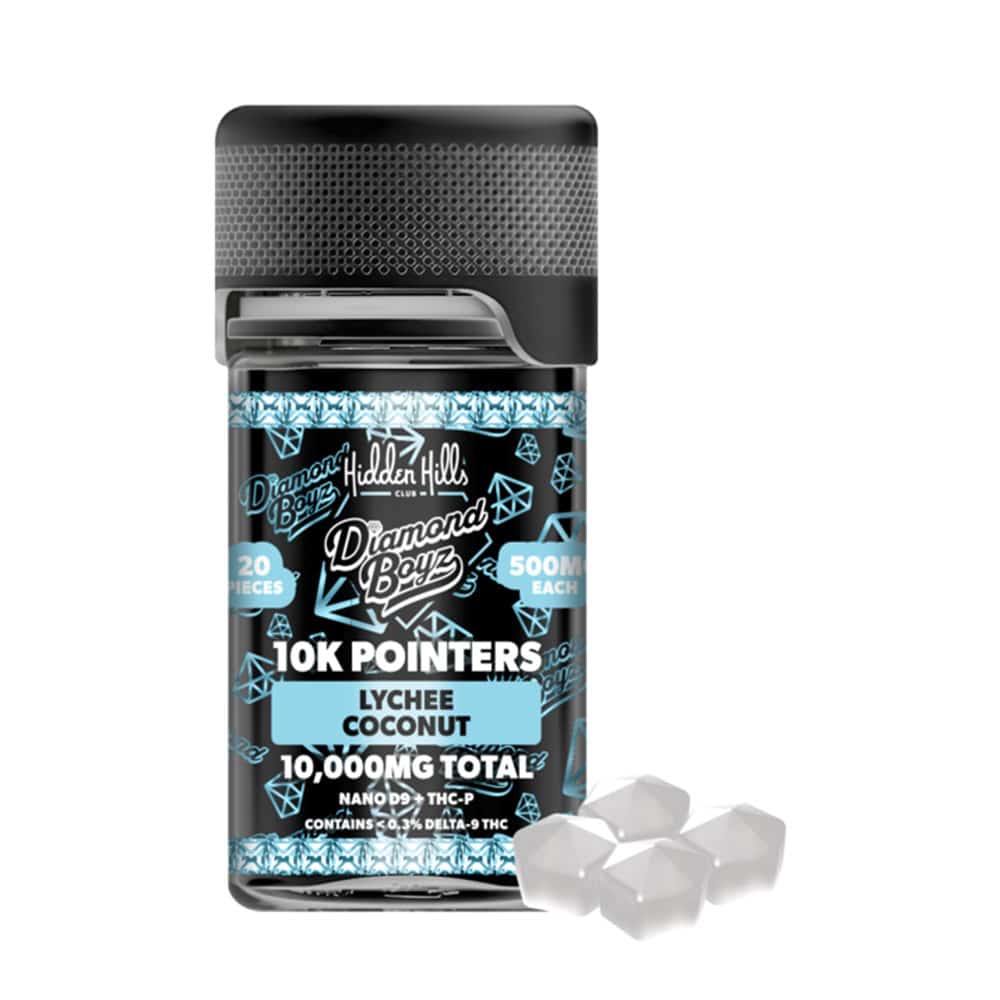 HIDDEN HILLS — DIAMOND BOYZ POINTERS D9 10,000mg GUMMIES