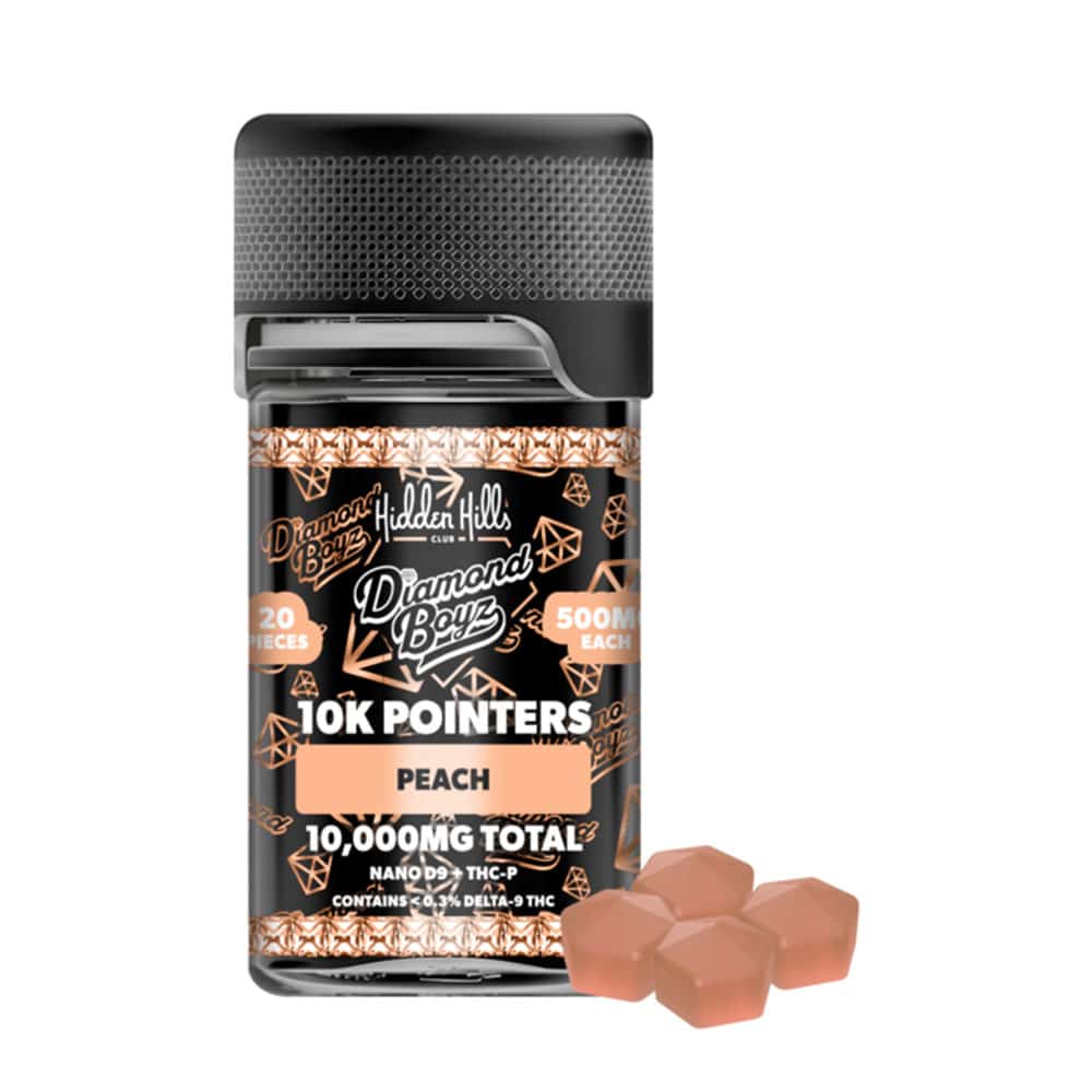 HIDDEN HILLS — DIAMOND BOYZ POINTERS D9 10,000mg GUMMIES