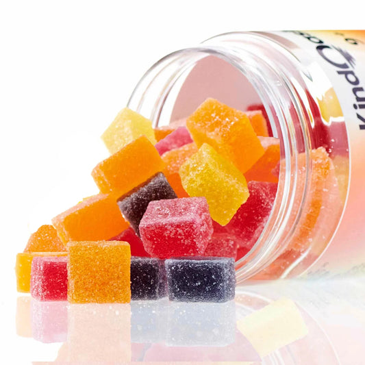 KIND OASIS — D9/CBD 10mg ASSORTED FLAVORS VEGAN GUMMIES