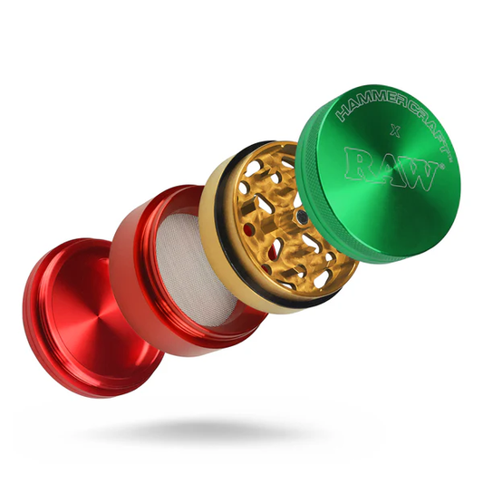 HAMMERCRAFT X RAW — 4-PIECE ALUMINUM GRINDER