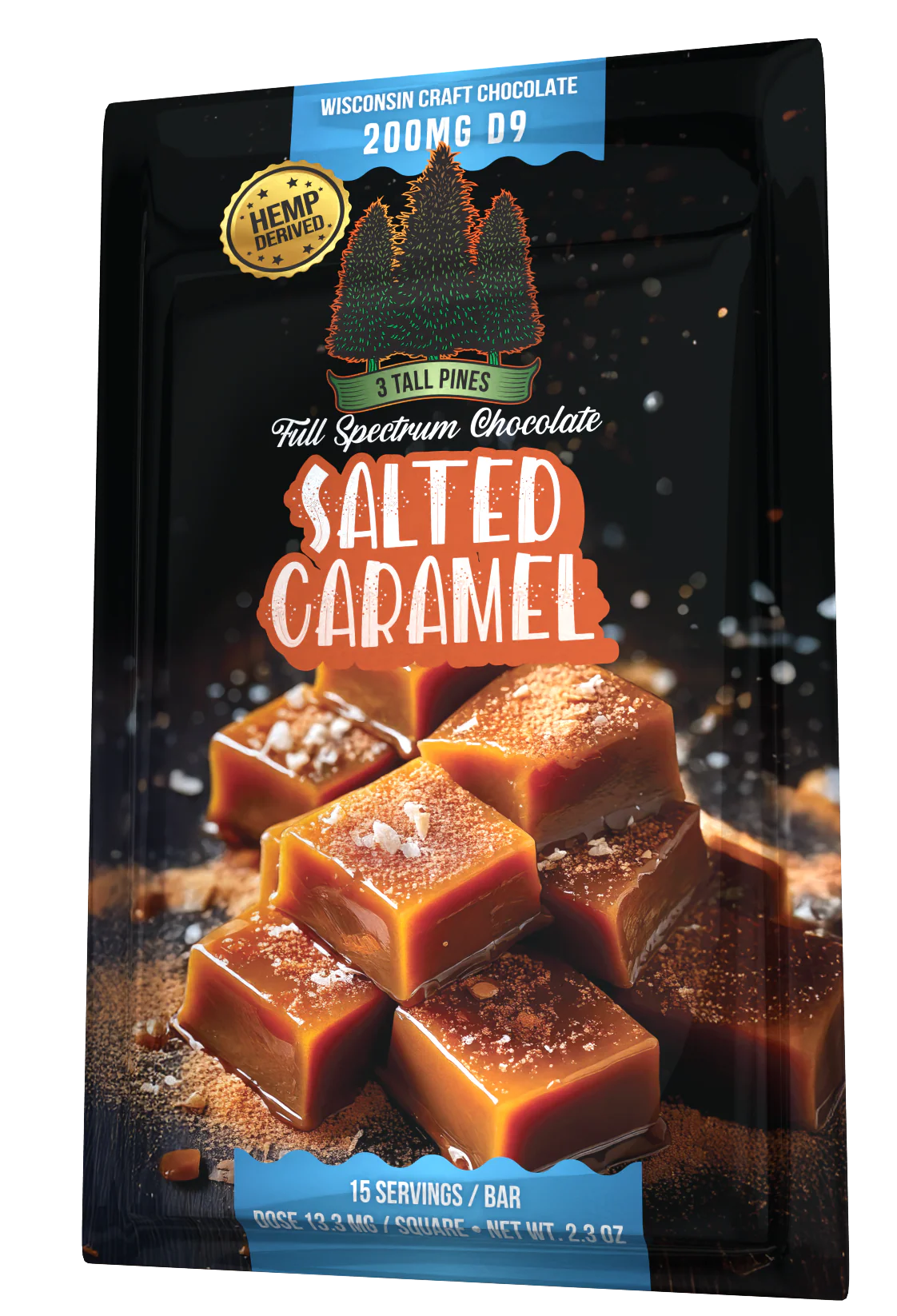 3 TALL PINES — D9/CBD 200mg/800mg CHOCOLATE BAR