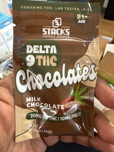 Stacks Delta 9 20mg Chocolate