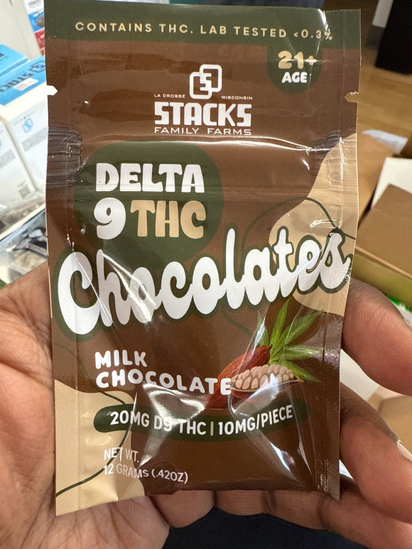 Stacks Delta 9 20mg Chocolate