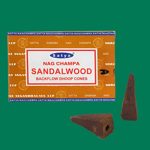 Satya Sandalwood Backflow Dhoop Cones