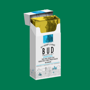 Hemp Living Bud Hempcigs Menthol; 1200mg