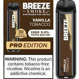 Breeze Pro 5%/2000 Puff Disposable Vape (IN-STORE ONLY)