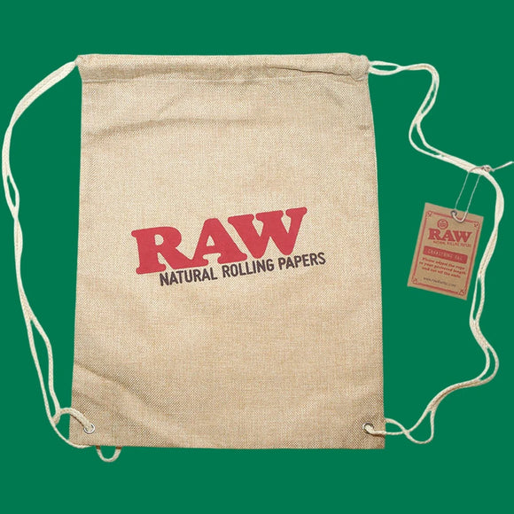 Raw Drawstring Bag (Tan)