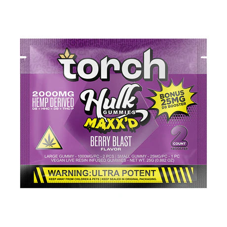 TORCH — HULK MAXX'D HEMP-DERIVED 2000mg GUMMIES