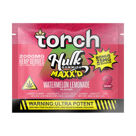TORCH — HULK MAXX'D HEMP-DERIVED 2000mg GUMMIES
