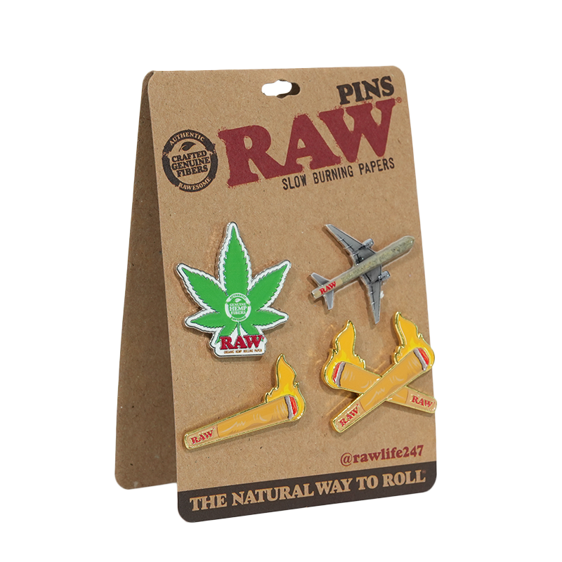 RAW — CLASSIC BADGE PIN SET 4PCK