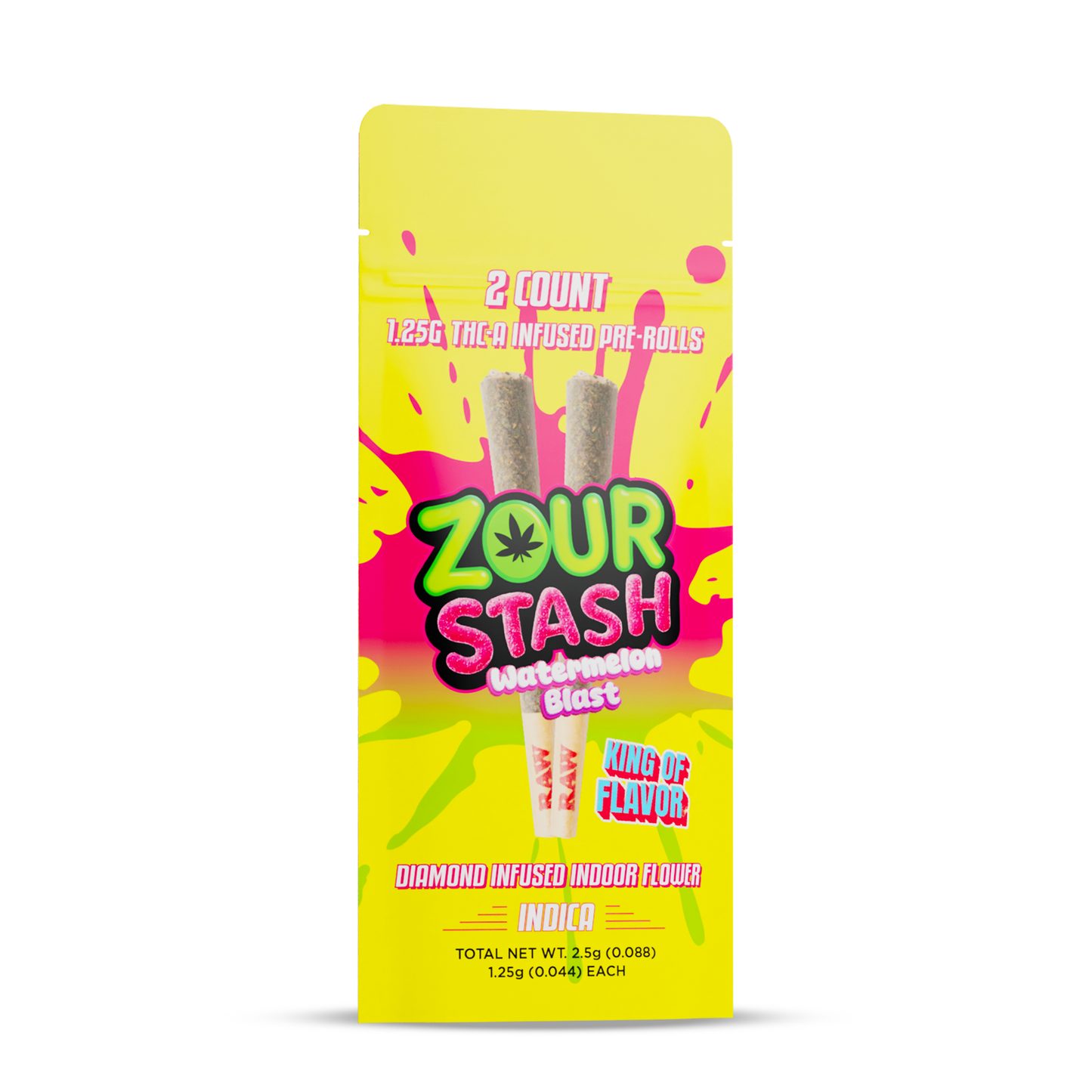 ZOUR STASH — THCA INFUSED 1.25G PRE-ROLLS