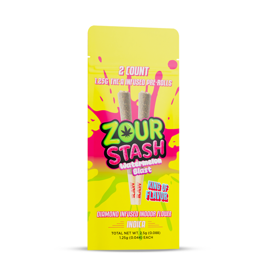 ZOUR STASH — THCA INFUSED 1.25G PRE-ROLLS