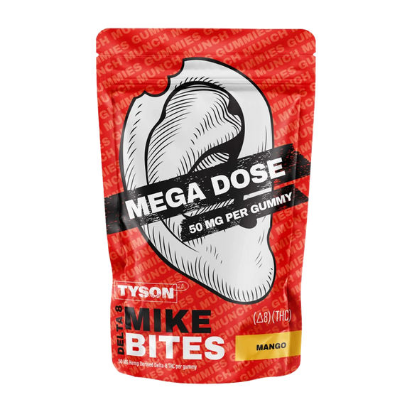 Tyson Mike Bites Mega Dose Delta 8 Gummies